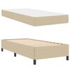 vidaXL Bedframe met matras Lichtgroen Grijs 90 x 190 cm Stof