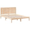 vidaXL Bedframe extra lang zonder matras massief hout 140x220 cm