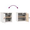 vidaXL Wandkast 31,5x30x30 cm massief grenenhout wit