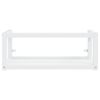 vidaXL Wastafelframe wandgemonteerd 79x38x31 cm ijzer wit