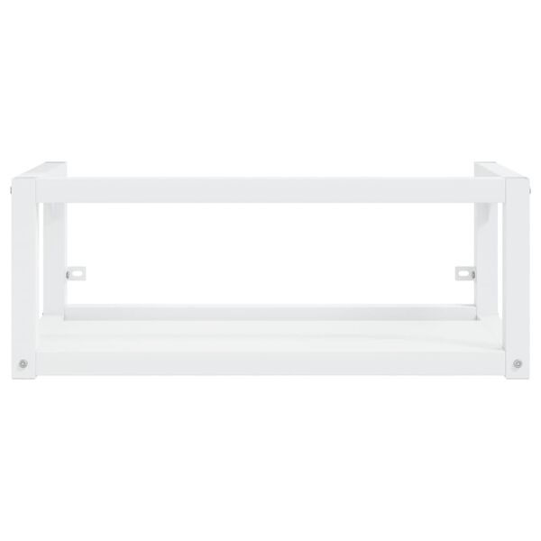 vidaXL Wastafelframe wandgemonteerd 79x38x31 cm ijzer wit