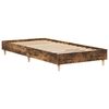 vidaXL Bedframe zonder matras 90x190 cm spaanplaat gerookt eiken