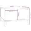 vidaXL Salontafel 55x55x36,5 cm bewerkt hout sonoma eikenkleurig