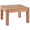 vidaXL Salontafel 60x60x40 cm teakhout met natuurlijke afwerking
