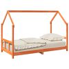 vidaXL Kinderbedframe massief grenenhout wasbruin 90x190 cm
