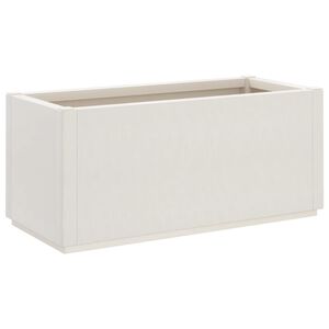 vidaXL Plantenbak 80x36x35 cm polypropeen wit