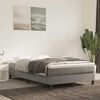 vidaXL Pocketveringmatras medium 120x220x20 cm fluweel lichtgrijs