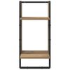 vidaXL Wandplankenset 4 pcs Artisan Eiken 65 x 25 x 30 cm Bewerkt hout