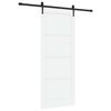 vidaXL Schuifdeur ORKDAL 86 x 211 cm Bewerkt hout Wit en zwart
