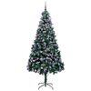 vidaXL Kunstkerstboom Groen 240 cm PVC en Staal en Kunststof