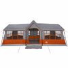 vidaXL Gezinstent met dak Grijs en Oranje 622 x 295 x 238 cm