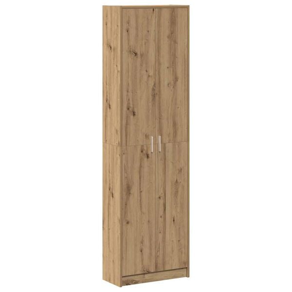 vidaXL Kledingkast Artisan Eiken 55 x 25 x 189 cm Bewerkt hout