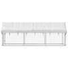 vidaXL Hondenkennel voor buiten met dak 400x100x150 cm