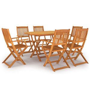 vidaXL 7-delige Tuinset massief acaciahout
