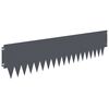 vidaXL Tuinrand 20 pcs 103 x 25 cm metaal Antracietkleurig