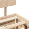 vidaXL Bedframe met hoofdeinde Naturel 150 x 200 cm Massief grenenhout