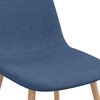 vidaXL Eetkamerstoelen 2 st stof blauw