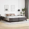 vidaXL Bedframe met matras Grijs 200 x 200 cm Stof