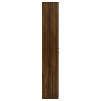 vidaXL Kantoorkast 60x32x190 cm bewerkt hout bruineikenkleurig