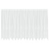 vidaXL Kantgordijn met gordijnen Bloemen Wit 140 x 400 cm Polyester
