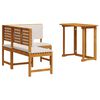 vidaXL Tuinbankset 2 pcs Bruin Massief Acaciahout