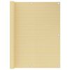 vidaXL Balkonscherm 120x600 cm HDPE beige