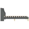 vidaXL Bedframe met hoofdeinde Donkergrijs 100 x 200 cm Stof