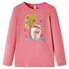 vidaXL Kindershirt met lange mouwen 128 oudroze