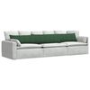 vidaXL Sofa Kussens 2 stuks Donkergroen 200 x 40 cm Cordstof