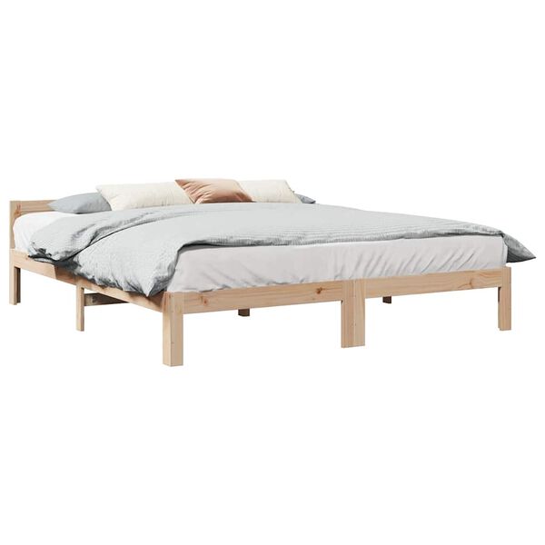 vidaXL Bedframe zonder matras massief grenenhout 180x200 cm