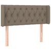 vidaXL Hoofdbord LED 103x16x78/88 cm stof taupe
