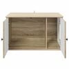 vidaXL Kattenhuis Sonoma 85 x 55 x 50,5 cm Bewerkt hout