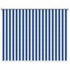 vidaXL Buitenrolgordijn 90% UV-blok Blauw en Witte Streep 180 x 140 cm