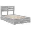 vidaXL Bedframe met lade met hoofdeinde met opslag Bewerkt hout