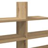 vidaXL Wandschap 124,5x18x60,5 cm bewerkt hout artisanaal eikenkleurig