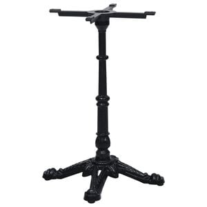 vidaXL Bistrotafelpoot 52x52x72 cm gietijzer zwart