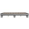 vidaXL Bedframe bewerkt hout metaal grijs sonoma eiken 180x200 cm