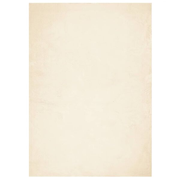 vidaXL Vloerkleed HUARTE laagpolig zacht wasbaar 140x200 cm cr&egrave;me