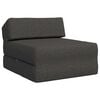 vidaXL Vouwbare Bankbed Donkergrijs 60 x 70 x 41 cm Stof