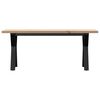 vidaXL Salontafel Y-frame 110x40x45,5 cm grenenhout en staal