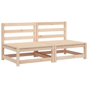 vidaXL Tuinbank zonder armleuningen 2 st 70x70x67 cm grenenhout