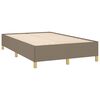 vidaXL Bedframe zonder matras 120x190 cm stof taupe
