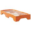 vidaXL Bedframe zonder matras stapelbaar wasbruin 75x190 cm hout