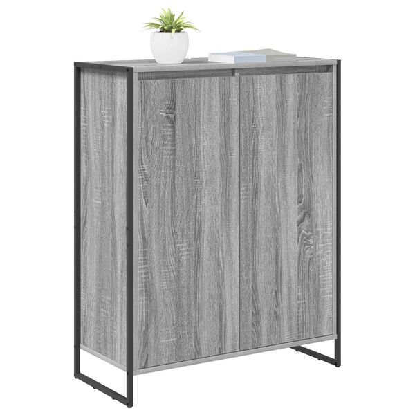 vidaXL Schoenenkast Grijs Sonoma 79 x 36 x 100 cm Bewerkt hout