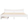 vidaXL Bedframe met lades massief grenenhout wit 180x200 cm