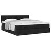 vidaXL Ottoman bed met matrassen 160x200cm stof zwart