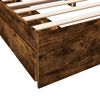 vidaXL Bedframe met lades bewerkt hout gerookt eikenkleurig 200x200 cm