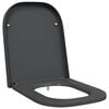 vidaXL Toiletzitting Antraciet 47,5 x 35 x 3,6 cm Duroplast
