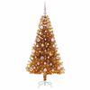 vidaXL Kerstboom met 150 LED met standaard Goud 150 cm PET
