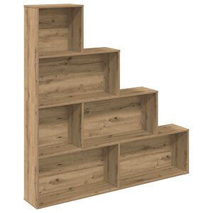 vidaXL Boekenkast 157x24x160 cm bewerkt hout artisanaal eikenkleur